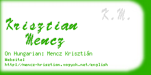 krisztian mencz business card